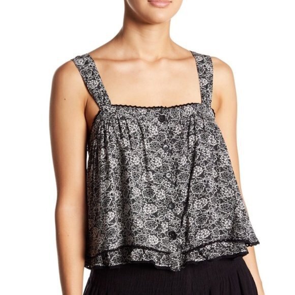 New‎ Free People Sweet Caroline Tank Top - Picture 1 of 2